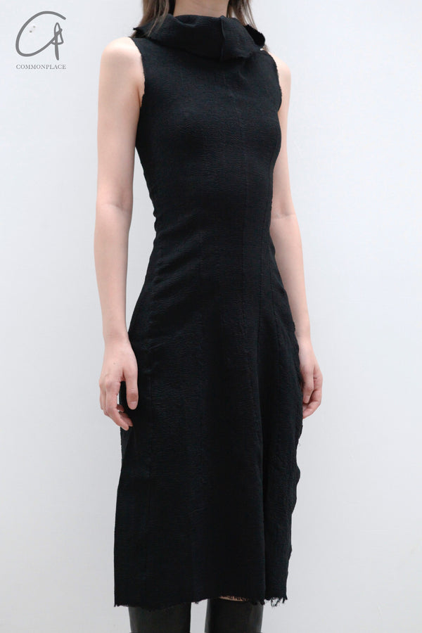 marc le bihan turtleneck dress 21961 E23 black